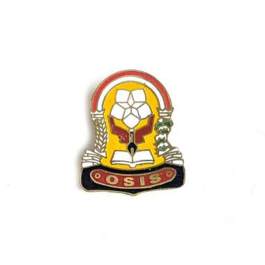 Pin Logo Osis Bahan Full Logam Lencana Pin Osis Atribut Sekolah Mulyocreative