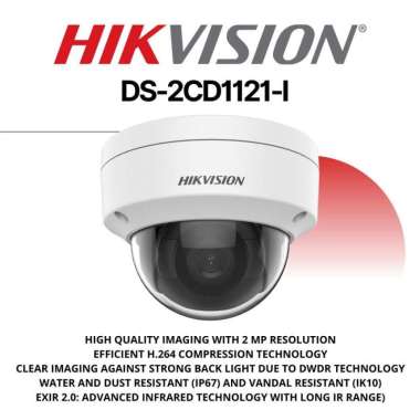 Hikvision DS-2CD1121-I IP Camera Dome 2MP CCTV Indoor