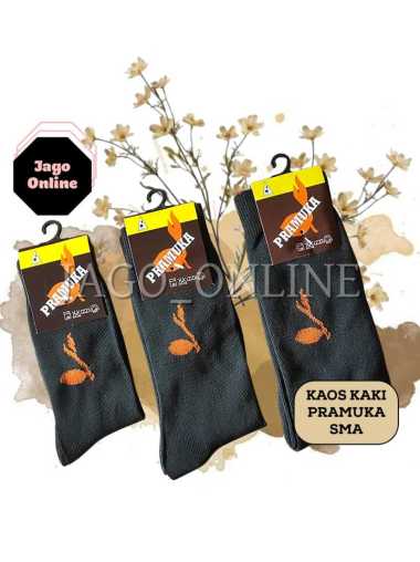 Perlengkapan Peralatan Atribut Pramuka Kaos Kaki SD SMP SMA Cewek Cowok Laki Perempuan SIaga Penggal