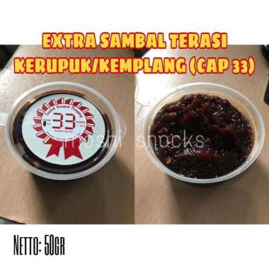 Sambal Terasi Kerupuk / Kemplang 33 Asli Bangka / Sambel Belacan