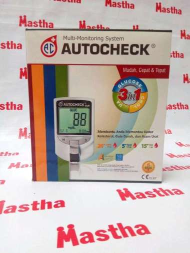 Alat Cek up Tes Gula Darah Urat Kolesterol Autocheck Auto Check 3 in 1
