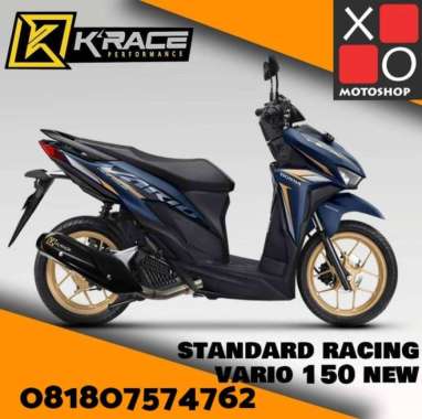 Knalpot Standard Racing Vario 125 150 New Krace K-Race K Race