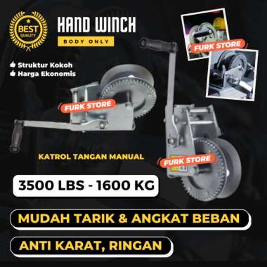 Boat Winch Manual 3500LBS, Katrol Tangan 1100KG, Boat Winch