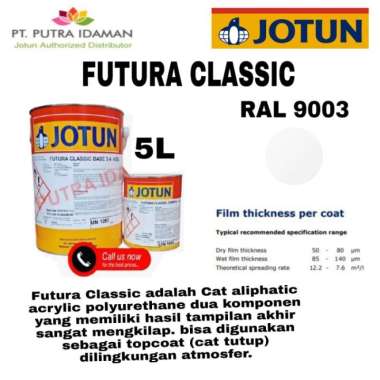 Jotun Cat Kapal / Futura Classic 5 Liter / 9003 White Cat Jotun Marine