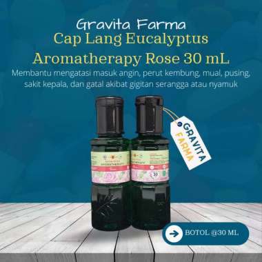 Minyak Kayu Putih Aromaterapi Cap Lang - ROSE 30 ml