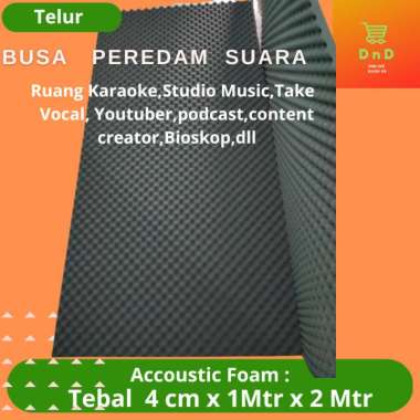 Peredam Suara Ruangan Busa Telur 4 cm Accoustic Foam