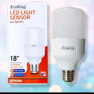 ecoking lampu sensor led 18 watt(otomatis menyala di malam hari)