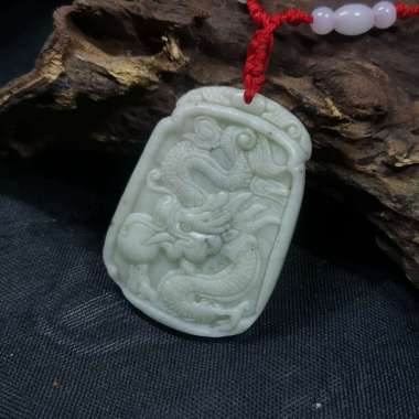 Batu giok Asli Ukiran Naga Original