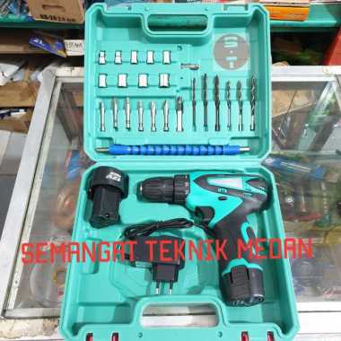 330HD SET MESIN BOR 10mm BATERAI CORDLESS 12V DC-330 DC330 SET NRT PRO