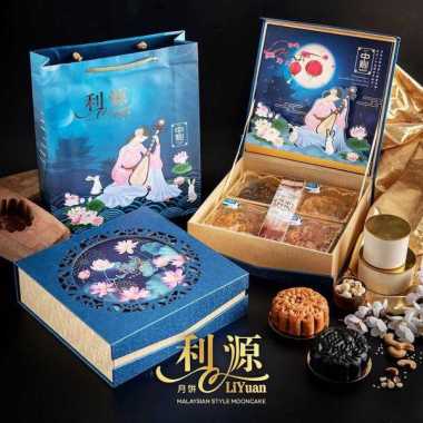 Mooncake Moon Cake/Kue Bulan Premium Li Yuan isi 4/Box Malaysian style