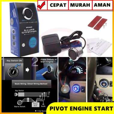 START STOP CAR ENGINE PUSH BUTTON KEYLESS PIVOT