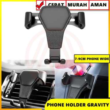 PHONE HOLDER GRAVITY CAR AIR VENT MOUNT HOLDER HP GRAVITY DI AC MOBIL