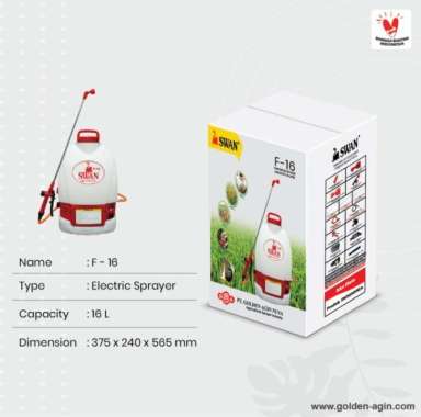 SWAN Sprayer Electric Semprotan Hama Elektrik 16 Liter F-16