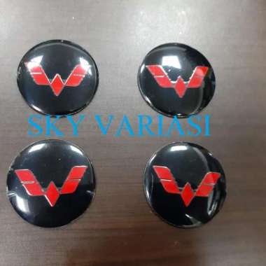 Sticker Tutup Dop Velg Racing Wuling Hitam