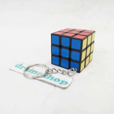 ganci gantungan kunci unik magic cube rubik hidup 3x3 3 x 3