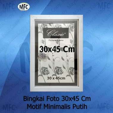 bingkai/pigura ukuran 30x45 full minimalis hitam Putih