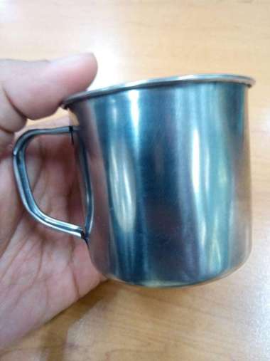 Cangkir stainless kecil outdoor / mug / gelas