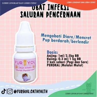Furyou - Fur you Membantu menurunkan Gejala Pup Berlendir dan Berdarah, Infeksi Saluran Pencernaan p