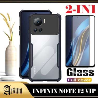 PROMO Case INFINIX NOTE 12 VIP Transparan Softcase Casing INFINIX NOTE 12 VIP Paket 2IN1 2IN1 NOTE12