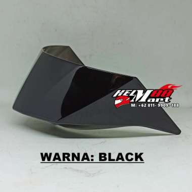 Spoiler ZEUS 613C - Spoiler Helm Zeus ZS613C ZS-613 613BA 613 Semua Ukuran BLACK