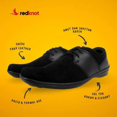 Redknot Cent Hitam Sepatu Sneakers Kerja Pria Murah 43