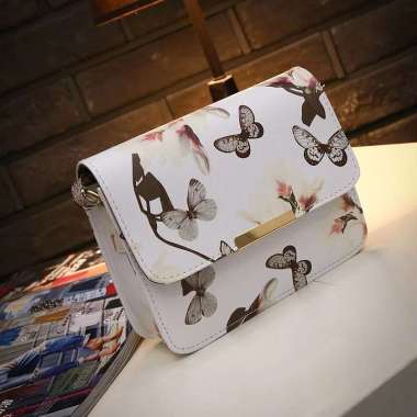 MISSY β Korean mini shoulder bag satchel handbag shoulder bag tas wanita WHITE BUTTERFLY