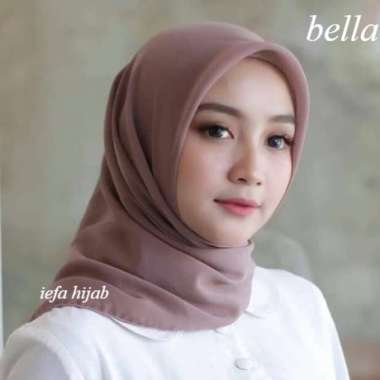 Bella Square Hijab Segiempat Premium jilbab bella maroko segiempat polycotton Lilac