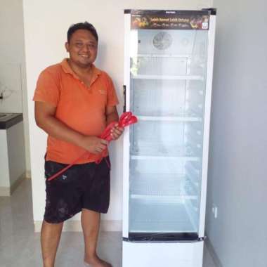 showcase scn 230 liter merk Polytron 5 rak jumbo