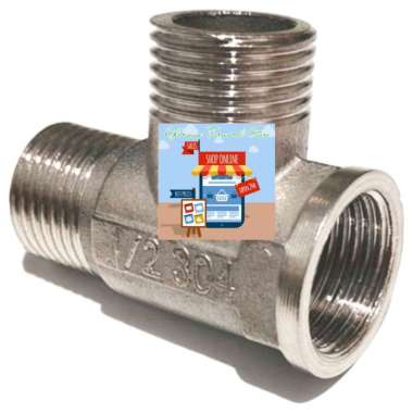 TEE KLOSET SHOWER STAINLESS STEEL