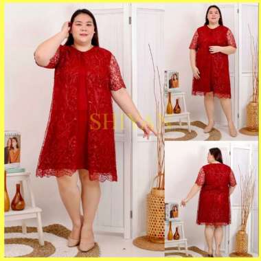 Shiyan Baju Dress Yessy Dres Pesta Mutiara Gaun Bridesmaid Longdress 3 Ukuran Anak Dewasa Jumbo Mewa