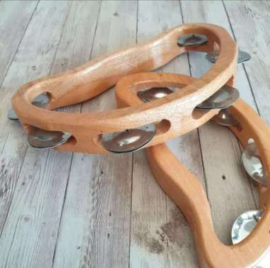 Alat Musik Perkusi Tamborin kayu, Tersedia 5 Model