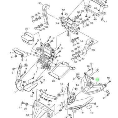 lampu senja MT25 mt 25 new original yamaha