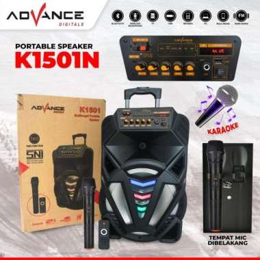 SPEAKER AKTIF ADVANCE 15 INCH BLUETOOTH K1501 - MEDAN