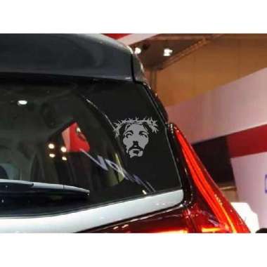 Stiker Cutting SIluet Wajah Yesus Kristus Karakter Kristen Katolik Put