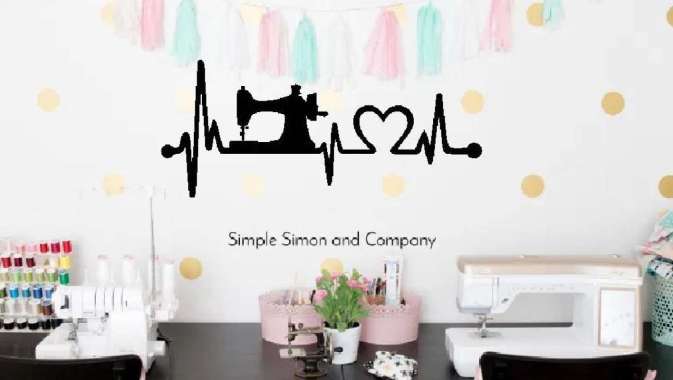 Sticker Dinding Sewing Heart Beat Wallstiker Cutting Hiasan Pajangan