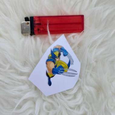 Stiker Vinyl Karakter Wolverine Marvel Motor Laptop Casing HP Sepeda
