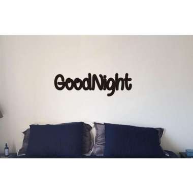 Wall Stiker Decor Good Night Hiasan Dinding Kaca Kamar Tidur Sticker