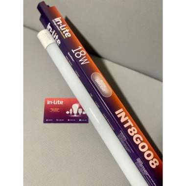 LAMPU LED INLITE TL TUBE LIGHT NEON T8 18W 18 WATT 120CM - INT8008 Putih