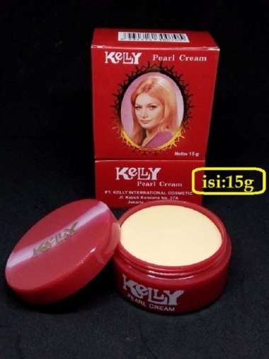 Kelly Pearl Cream/Krim muka kelly/Kelly krim/alas bedak/krim siang KELLY CREAM 15gr