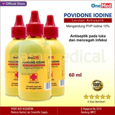 OneMed Iodine Povidone atau Antiseptik Luka 60ml