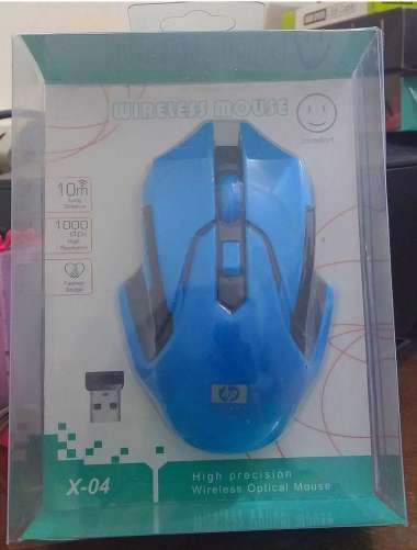 SPESIAL PROMO WIRELESS MOUSE HP X04 BLUE