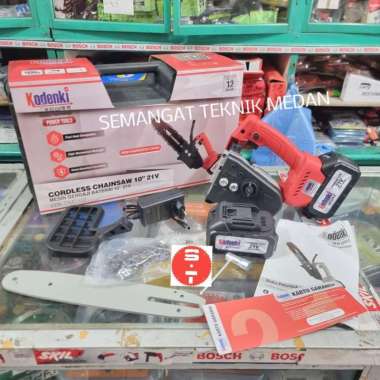 KDK-CMC102 CORDLESS GERGAJI CHAINSAW CHAIN SAW BATERAI 10" 21V KODENKI