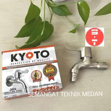 KY-KT001 KRAN KERAN AIR TEMBOK DINDING TAMAN ENGKOL STAINLESS 01 KYOTO