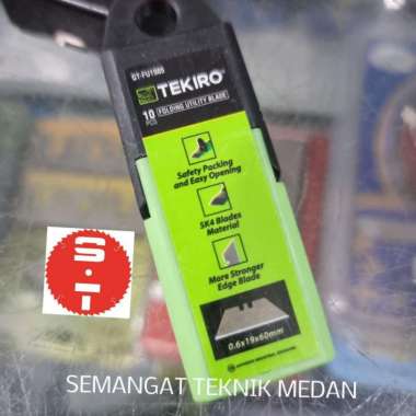 REFILL ISI ULANG CUTTER LIPAT UTILITY KNIFE SCRAPER BLADES SK4 TEKIRO