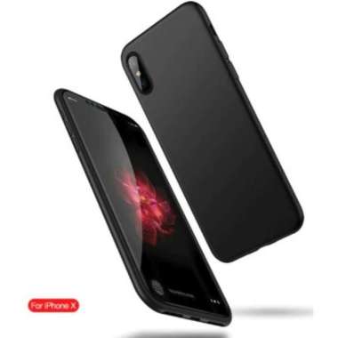 Case iPhone Xs Max Premium Black Matte Protector Soft Casing Terbaru
