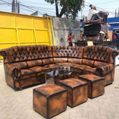 Sofa L Sudut Jaguar Jumbo + Meja (Promo Harga)
