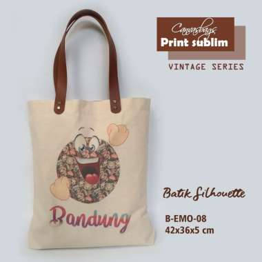 Dewani Totebag B-EMO 08 Tas Kanvas Wanita Seri Bandung Emo