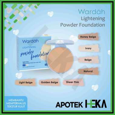 Wardah Lightening Powder Foundation Light Feel Refill Two Way Cake 12 gr 04 Natural