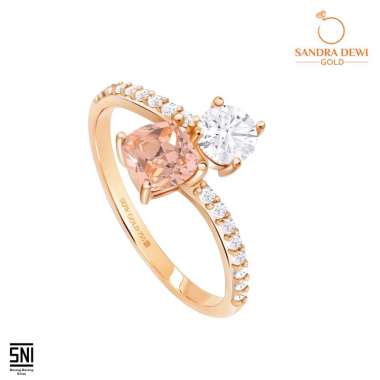 Cincin Sandra Dewi Gold Morganite Collection Vol.2 RI210843 14