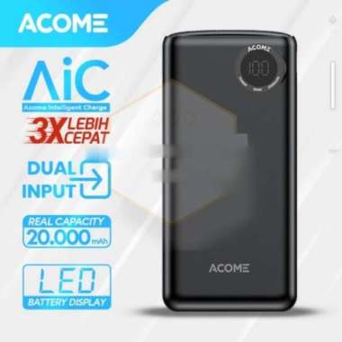 Powerbank Acome AP202 20000mAh Quick Charging with LED Display